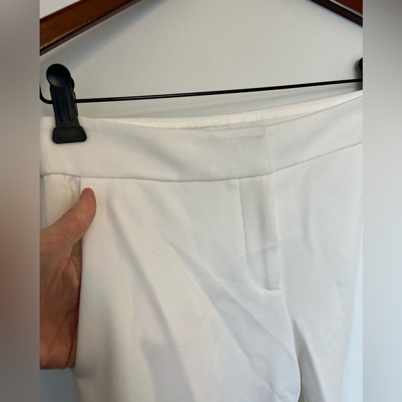 Diane Von Furstenberg White Slim-Fit Tailored Pants Size 0 - Picture 4 of 5